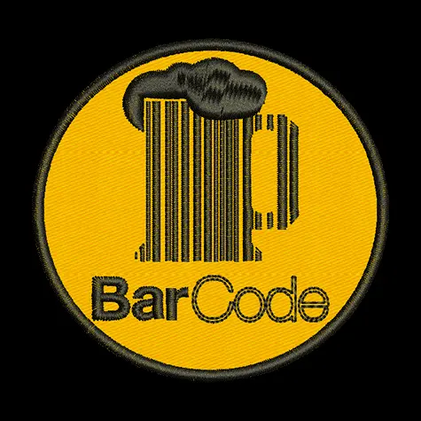 Parche Bordado Bar Code
