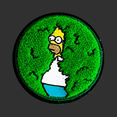 Homer en el seto