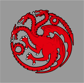 TARGARYEN dragon-Juego de Tronos Logo Bordado Con Capucha De XS 4XL