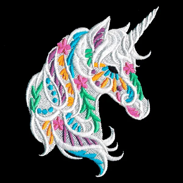 Unicornio Floreado