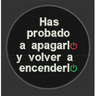 Parche Bordado Apagarlo Encenderlo