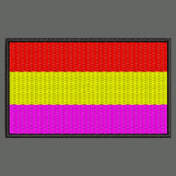 Parche Bordado Bandera Republicana Parche Bordado Bandera Republicana