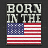Parche Bordado Born in the usa