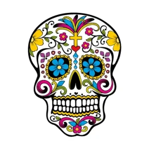 Parche Calavera Mejicana