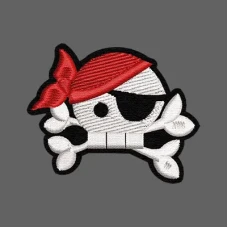 Parche Bordado Calavera gorro