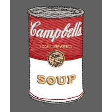 Parche Bordado Campbells Soup