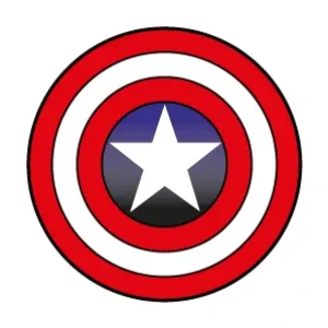 Parche Capitan America logo