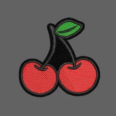 Parche Bordado Cerezas