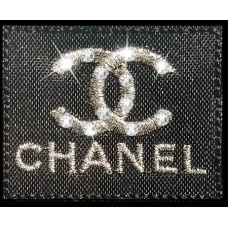 Parche Bordado Chanel pedreria