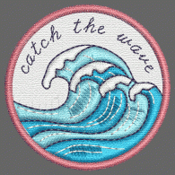 Parche Bordado Coge la ola