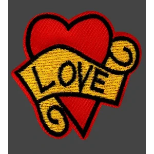 Parche Bordado Corazon love
