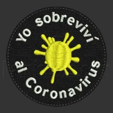 Parche Bordado Covid-19