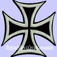 Parche Bordado Cruz de Malta