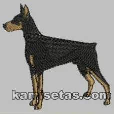 Parche Bordado Doberman