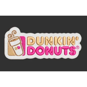 Parche Bordado Dunkin Donuts