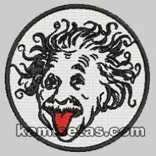 Parche Bordado Einstein