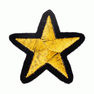 Parche Bordado Estrella dorada
