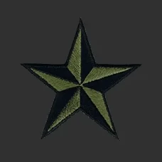 Parche Bordado Estrella verde