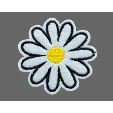 Parche Bordado Flor Margarita
