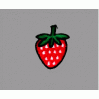 Parche Bordado Fresa