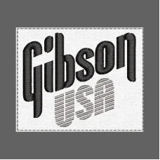 Parche Bordado Gibson usa guitarras