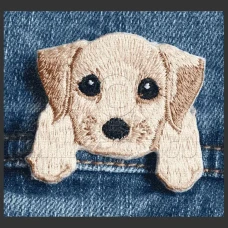 Parche Bordado Golden Retriever