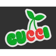 Parche Bordado Gucci cerezas