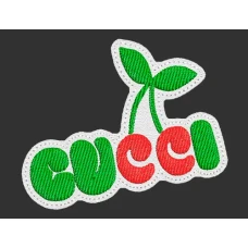 Parche Bordado Gucci cerezas