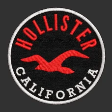 Parche Bordado Hollister redondo
