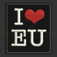 Parche Bordado I Love EU