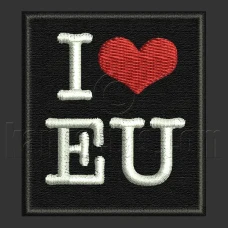 Parche Bordado I Love EU