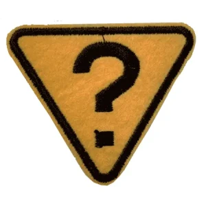 Parche Bordado Interrogacion