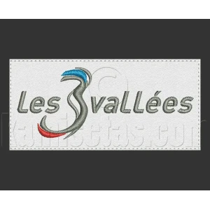 Parche Bordado Les 3 valles
