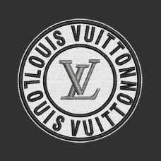 Parche Bordado Louis Vuitton redondo
