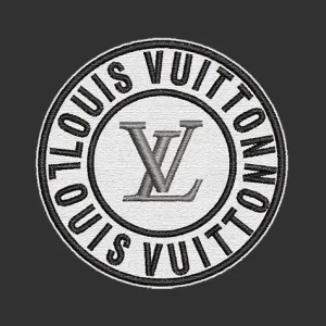 Parche Bordado Louis Vuitton redondo