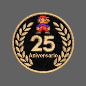 Parche Bordado Mario 25 aniversario