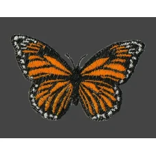 Parche Bordado Mariposa Monarca