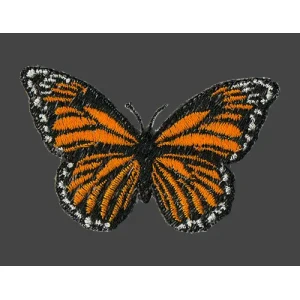 Parche Bordado Mariposa Monarca