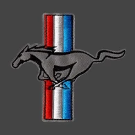 Parche Bordado Mustang