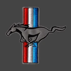 Parche Bordado Mustang