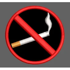 Parche Bordado No fumar