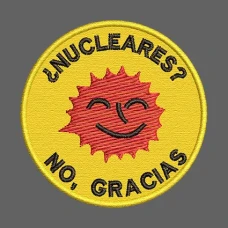 Parche Bordado Nucleares no gracias