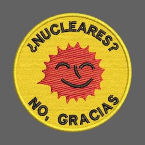 Parche Bordado Nucleares no gracias