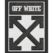 Parche Bordado Off White I