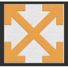 Parche Bordado Off White