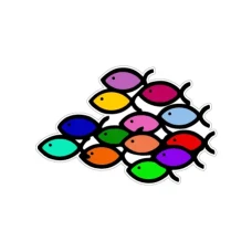 Parche Peces de colores