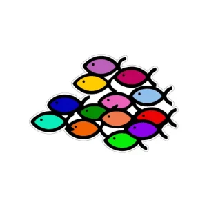 Parche Peces de colores