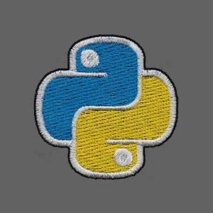 Parche Bordado Python