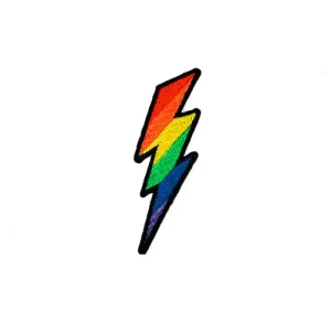Parche Bordado Rayo arco iris