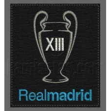 Parche Bordado Real Madrid 13 copas